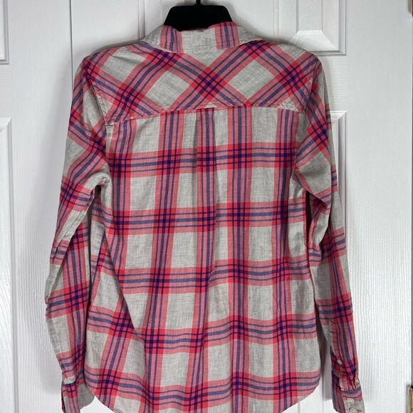 Jcrew Womens Plaid Button Down Shirt Size S - Picture 3 of 4